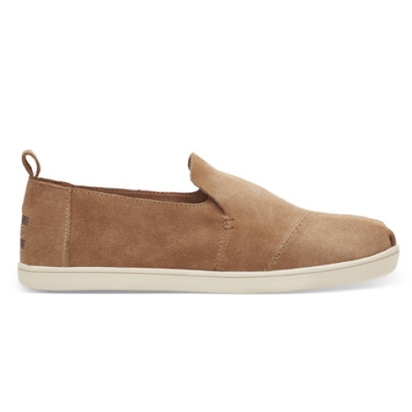 Toms Shoes - Tom’s Deconstructed Alpargata Toffee Suede Slip-on
